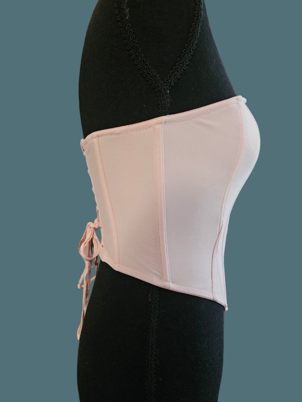 Urban Outfitters Out from Under Laced Back Pink Corset Top Women Size Small - Picture 3 of 10